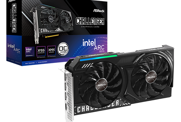 ASRock Intel Arc B570 Challenger 10GB OC graphics card