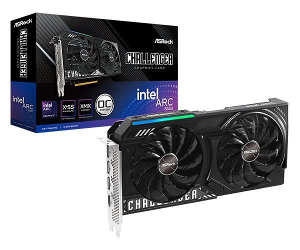 ASRock Intel Arc B580 Challenger 12GB OC official product image
