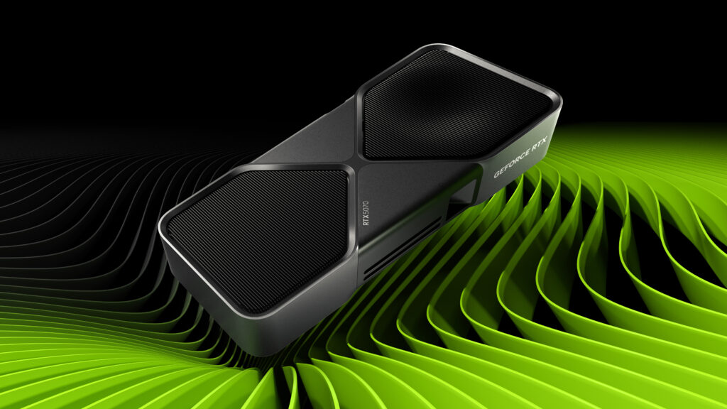 NVIDIA GeForce RTX 5070 graphics card official product image