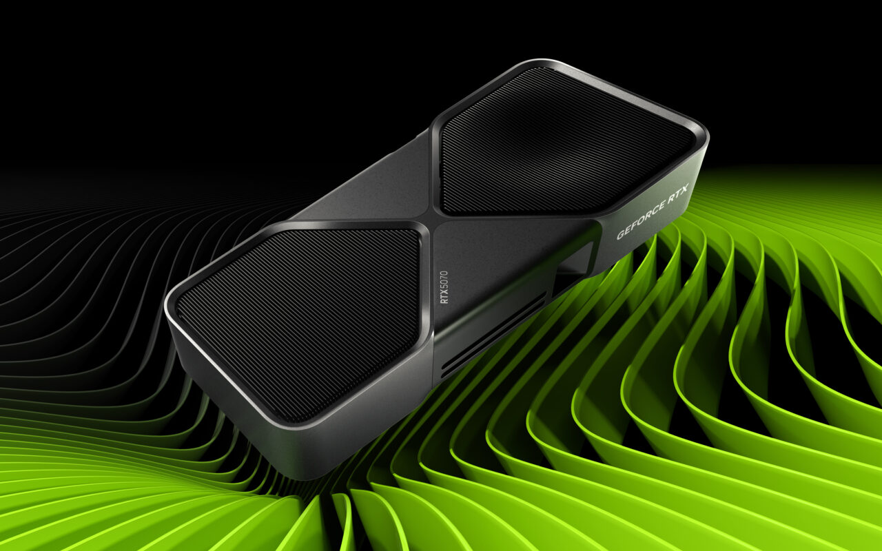 NVIDIA GeForce RTX 5070 graphics card official product image
